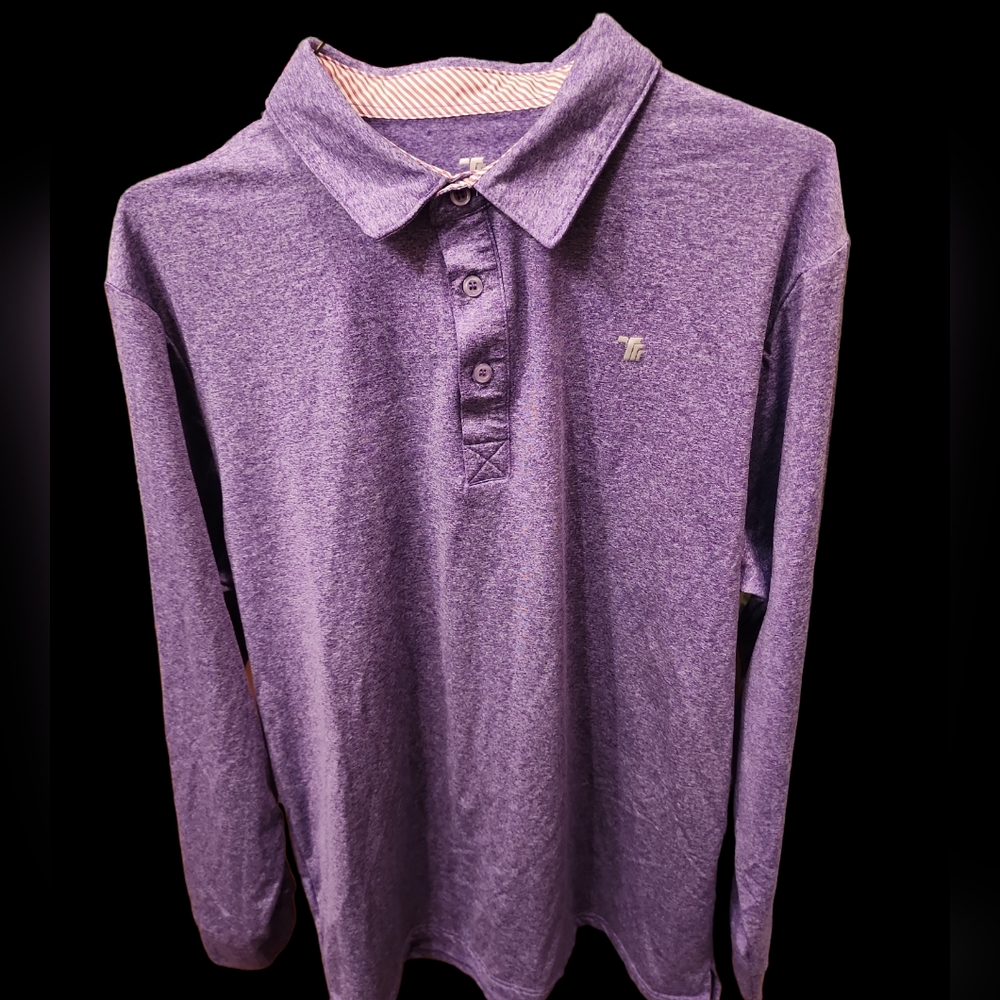 Trr Outdoor purple long sleeve 2xl men's polo